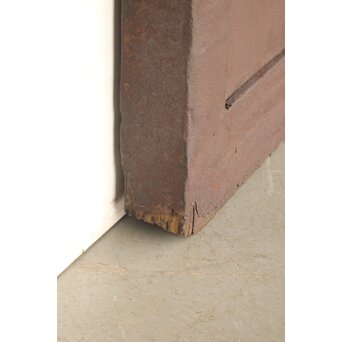 栗と鉄の格子蔵戸　W0239 