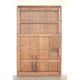 栗と鉄の格子蔵戸　W0239 ウラ