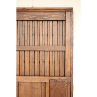 栗と鉄の格子蔵戸　W0239 