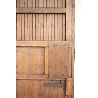 栗と鉄の格子蔵戸　W0239 