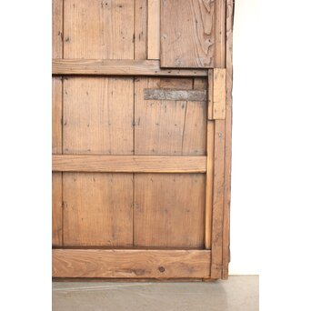 栗と鉄の格子蔵戸　W0239 