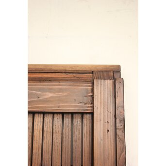 栗と鉄の格子蔵戸　W0239 