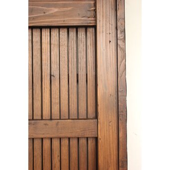 栗と鉄の格子蔵戸　W0239 