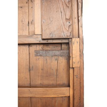 栗と鉄の格子蔵戸　W0239 