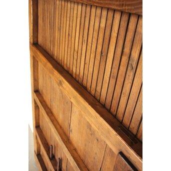 栗と鉄の格子蔵戸　W0239 