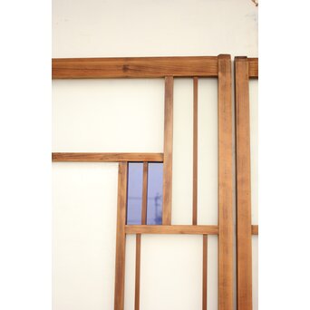 色アクリル 細分ガラス建具 4枚1組　GD0346 