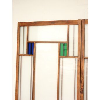 色アクリル 細分ガラス建具 4枚1組　GD0346 