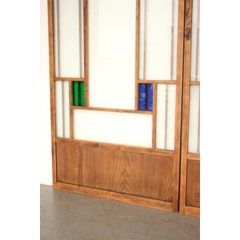 色アクリル 細分ガラス建具 4枚1組　GD0346 