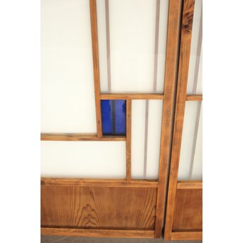 色アクリル 細分ガラス建具 4枚1組　GD0346 