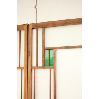 色アクリル 細分ガラス建具 4枚1組　GD0346 