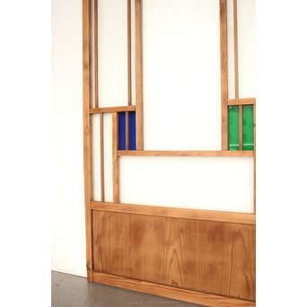 色アクリル 細分ガラス建具 4枚1組　GD0346 