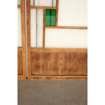 色アクリル 細分ガラス建具 4枚1組　GD0346 