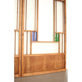 色アクリル 細分ガラス建具 4枚1組　GD0346 