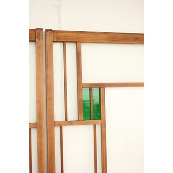 色アクリル 細分ガラス建具 4枚1組　GD0346 