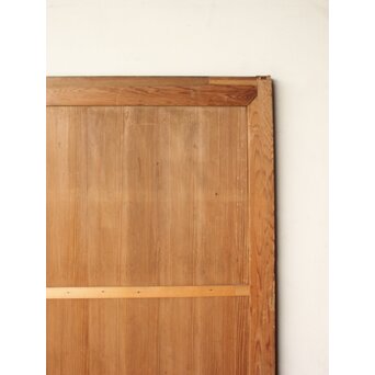 倣 渡辺崋山 墨梅図 板絵 引戸 2枚1組　B1120 