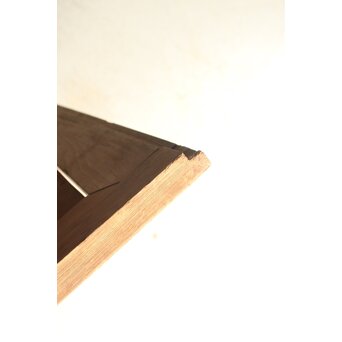 倣 渡辺崋山 墨梅図 板絵 引戸 2枚1組　B1120 