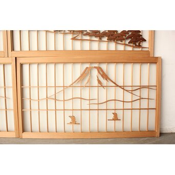 三保の松原富士 組子 4枚1組　R0544 