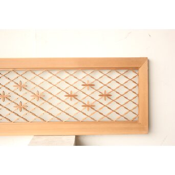 松皮菱ととんぼ組子の小型欄間　R0546 