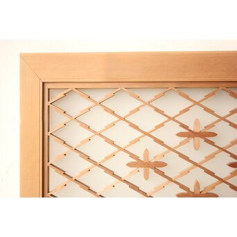 松皮菱ととんぼ組子の小型欄間　R0546 