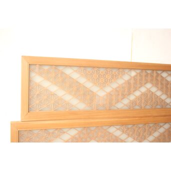 両面ガラス 組子欄間 2枚1組　R0547 