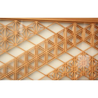 両面ガラス 組子欄間 2枚1組　R0547 