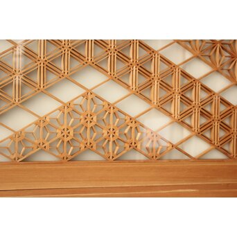 両面ガラス 組子欄間 2枚1組　R0547 