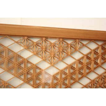 両面ガラス 組子欄間 2枚1組　R0547 