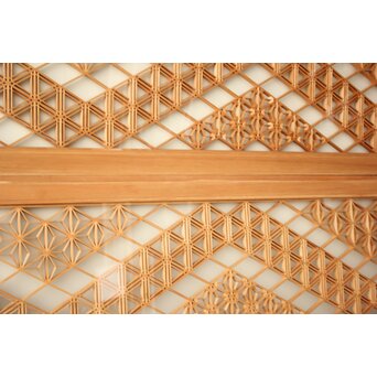 両面ガラス 組子欄間 2枚1組　R0547 