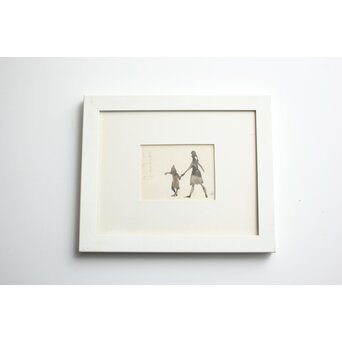 堀文子 墨絵『人物』 Z820