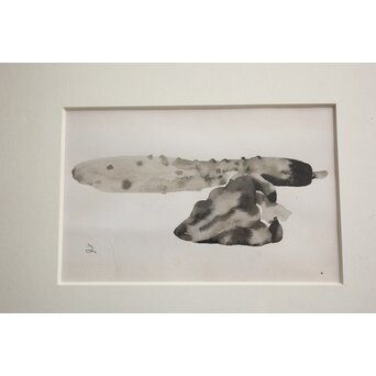 堀文子 墨絵『野菜』 Z821 