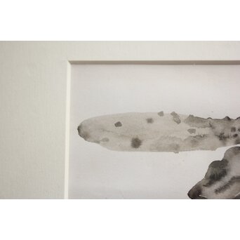 堀文子 墨絵『野菜』 Z821 