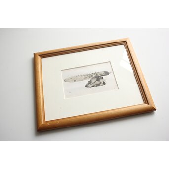 堀文子 墨絵『野菜』 Z821 