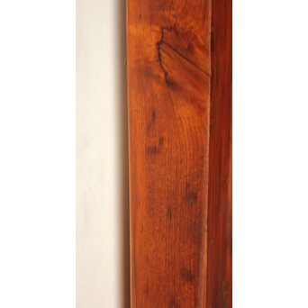 巾着金具格子蔵戸　W0242 反りがあります　片側の框は色が残っています