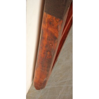 巾着金具格子蔵戸　W0242 反りがあります　片側の框は色が残っています