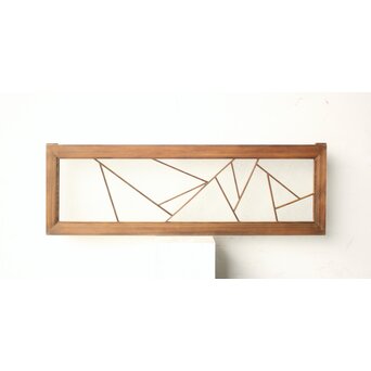 氷裂紋 組子ガラス小型欄間　R0549