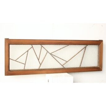 氷裂紋 組子ガラス小型欄間　R0549 ウラ