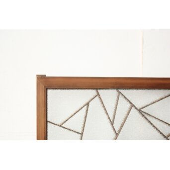 氷裂紋 組子ガラス小型欄間　R0549 