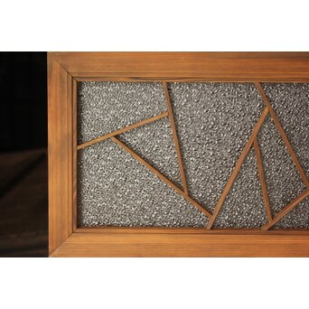 氷裂紋 組子ガラス小型欄間　R0549 