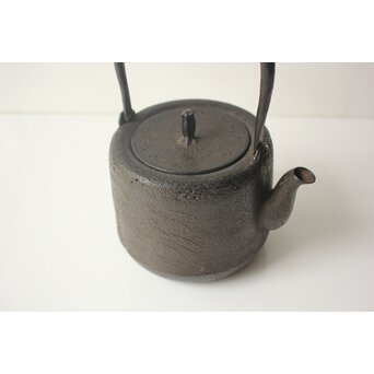 金沢鶴斎 南部 秋草紋鉄瓶　M486 