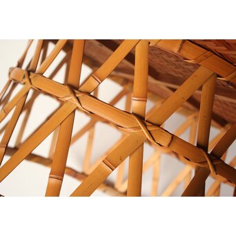 鼓型 竹のテーブル　U407 