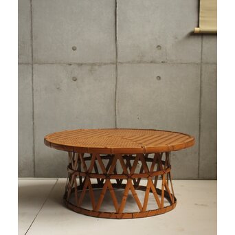 鼓型 竹のテーブル　U407 