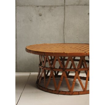 鼓型 竹のテーブル　U407 