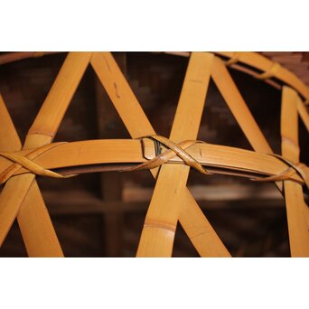 鼓型 竹のテーブル　U407 