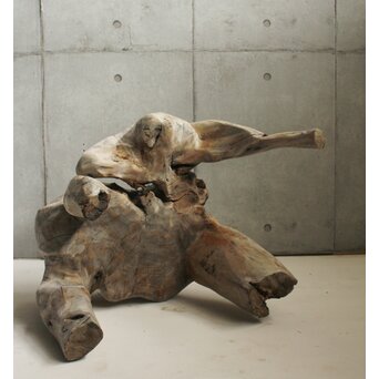 木塊 自然木台　X637 