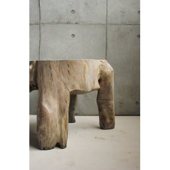 木塊 自然木台　X637 