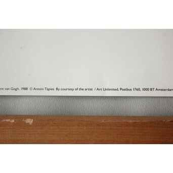 アントニ タピエス Antoni Tàpies【Homage to Vincent van Gogh】1988年版ポスター　Z825 