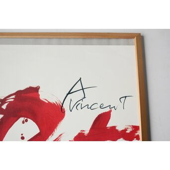 アントニ タピエス Antoni Tàpies【Homage to Vincent van Gogh】1988年版ポスター　Z825 