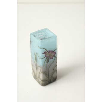 ドームナンシー Daum Nancy 小瓶 小壺 花瓶 ガラス　Y066 