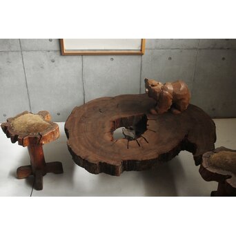 埋もれ木の天板　X639 