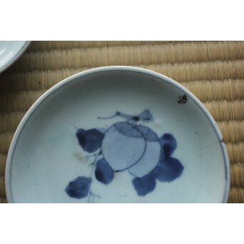 初期伊万里 小皿 5枚 果実文　P636 